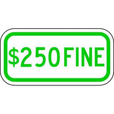 ZING Eco Parking Sign, 6X12, HIP- Model 2364